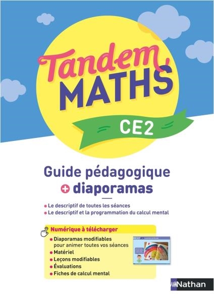 Image sur Tandem - Maths CE2 - Guide pédagogique + Diaporamas